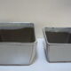 Set of 4 square ceramic cactus or succulent pots