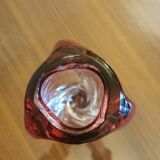 Vase val saint lambert en verre cristal belgian marked