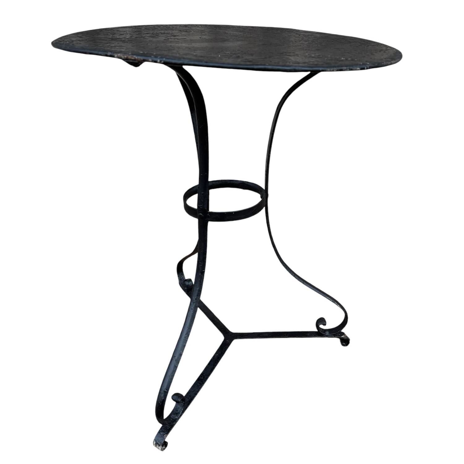 Napoleon III wrought iron pedestal table