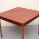 Table à manger extensible en teck, forme carrée