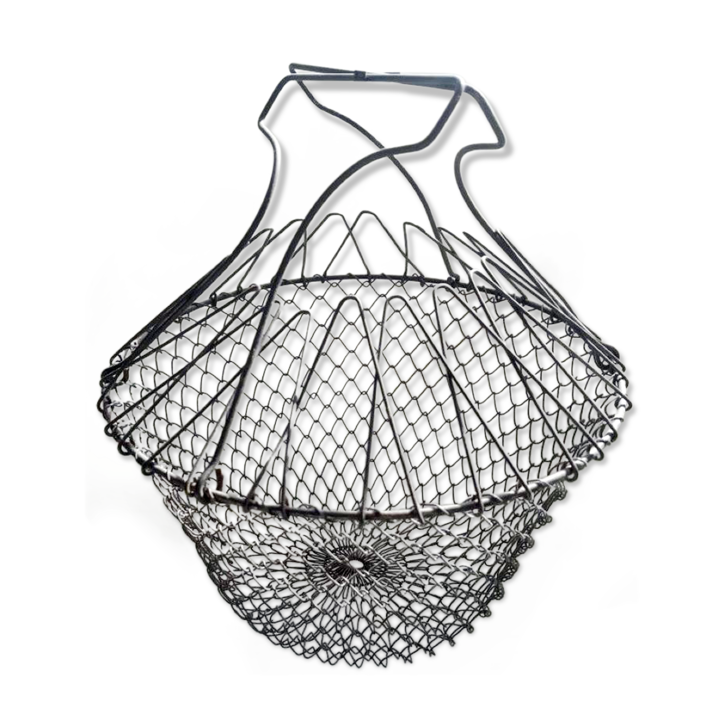 Panier à salade ancien repliable