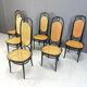 Thonet No. 207 “Long John” Dining Chairs, Set of 6, 1981