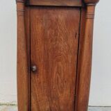 Empire bedside table with detached columns in walnut 19th