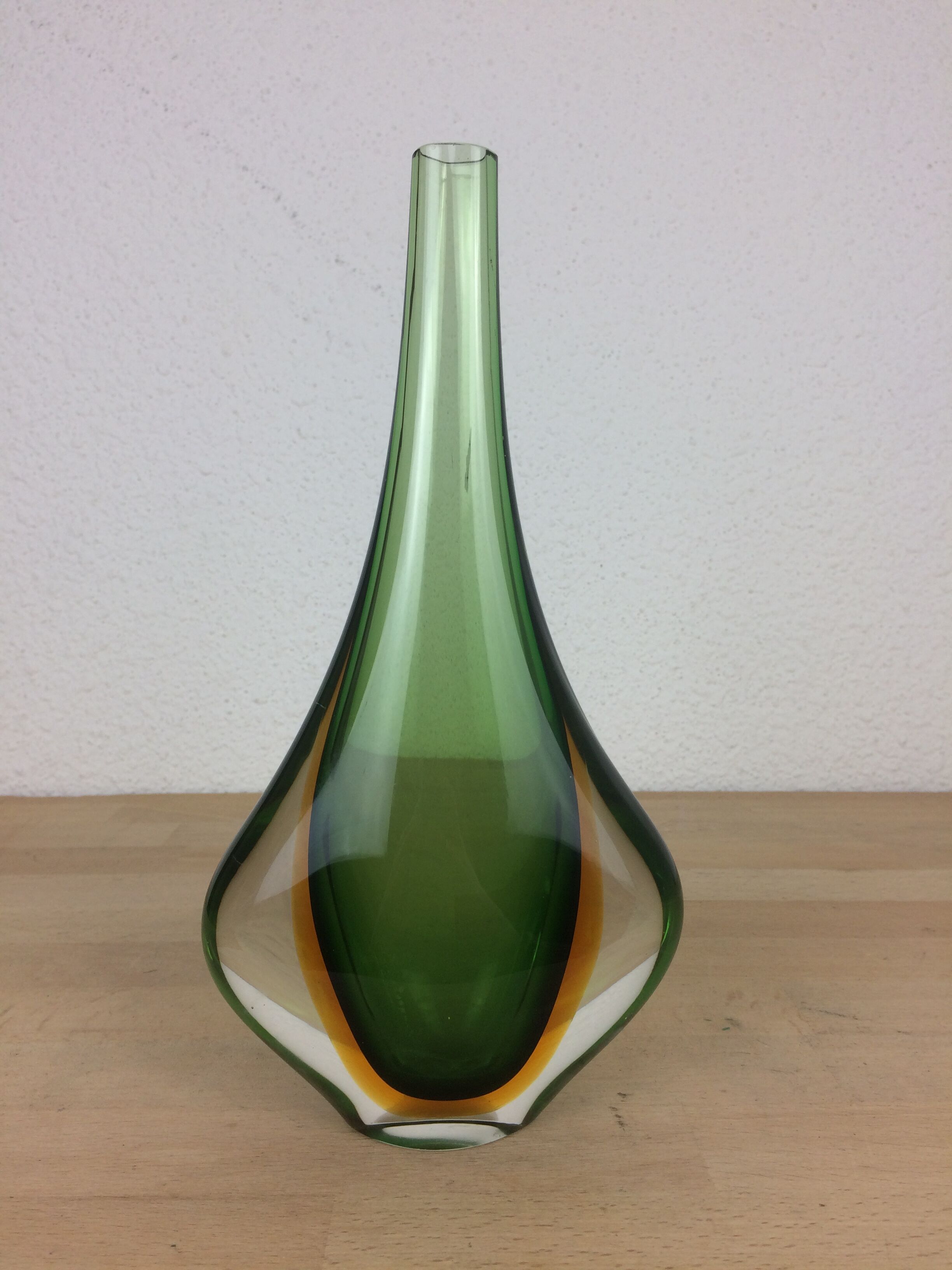 Scandinavian glass vase Nils Landberg for Orrefors