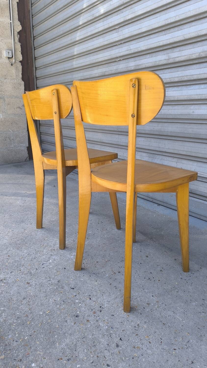 Paire de chaises bistrot Luterma 1960