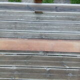 Carved front in solid wood