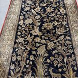 Handmade silk Persian carpet