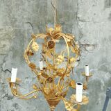 Golden cage chandelier