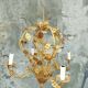 Golden cage chandelier