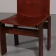 Tobia & Afra Scarpa 'Monk' chairs – walnut & cognac saddle leather