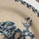 Flat plate in Gien porcelain model Chardons