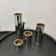 Set of 4 Cylinder 2000 candle holders by Staffan Engelsson, 1970s