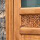 Parisian glass cabinet art deco raw wood