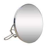 Miroir barbier double face grossissant rond