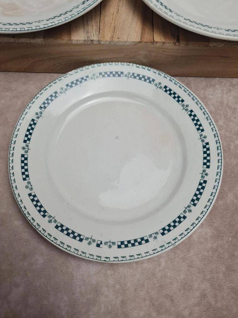 Set of 5 ironstone plates Gien model Sophia 💚