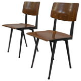 Set of four school chairs, Marko Holland  1960