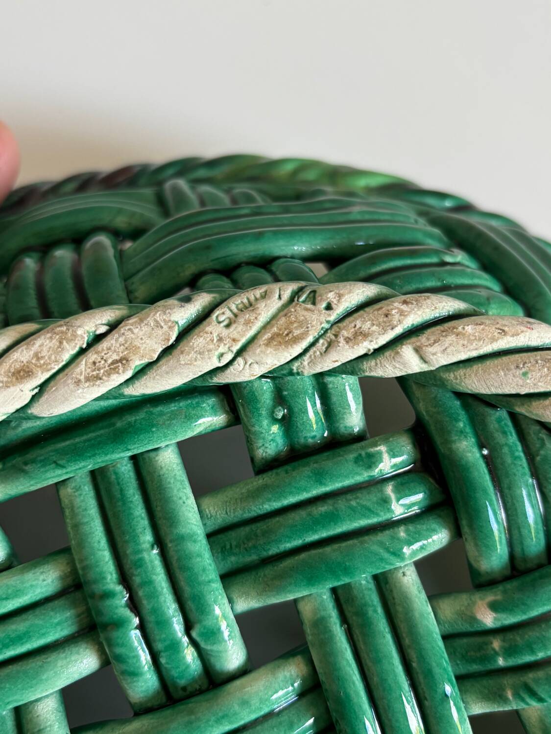 Helene Ugo Vallauris woven basket