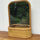 Rattan shelf