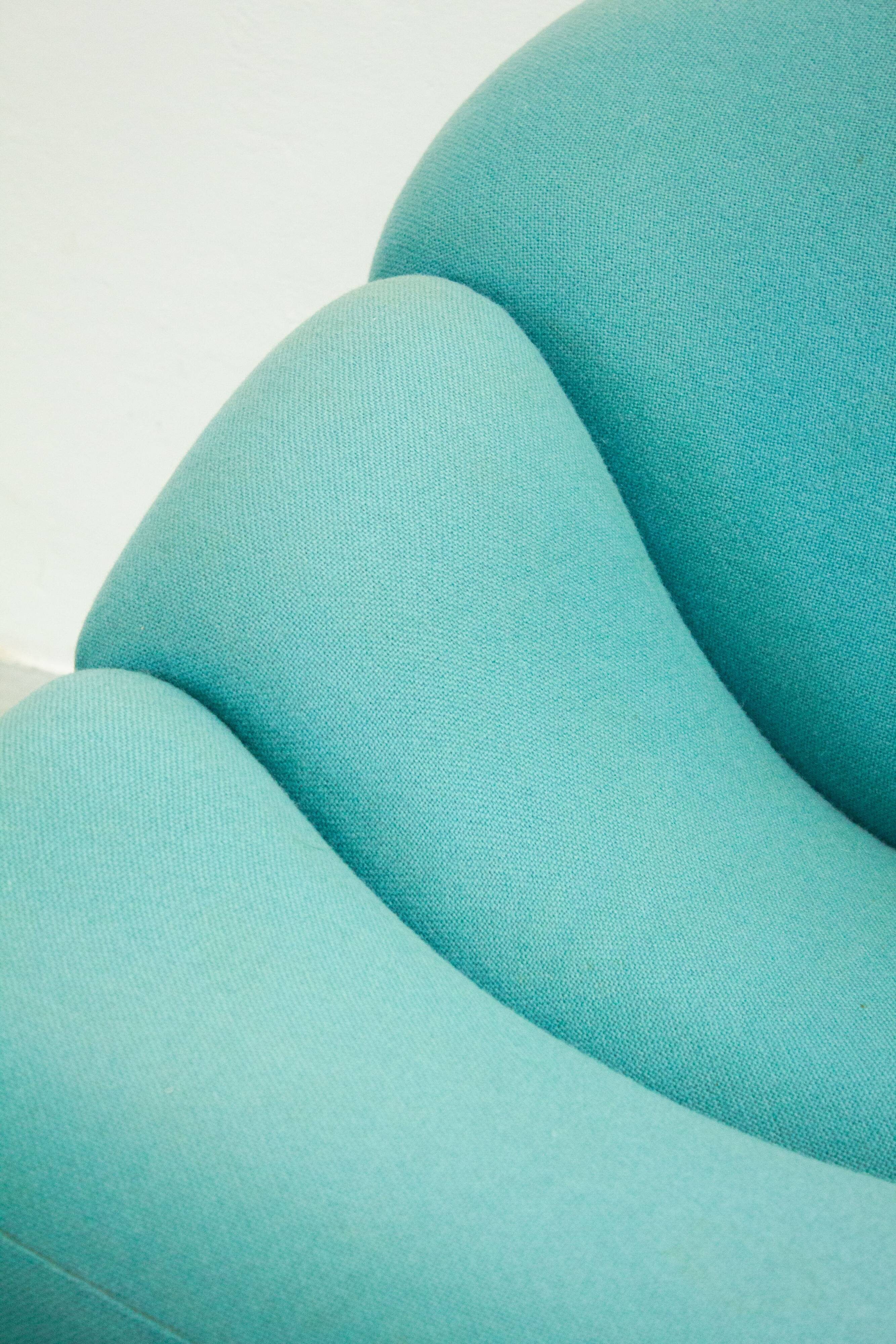 Chaise longue Artifort ABCD par Pierre Paulin (Sarcelle)