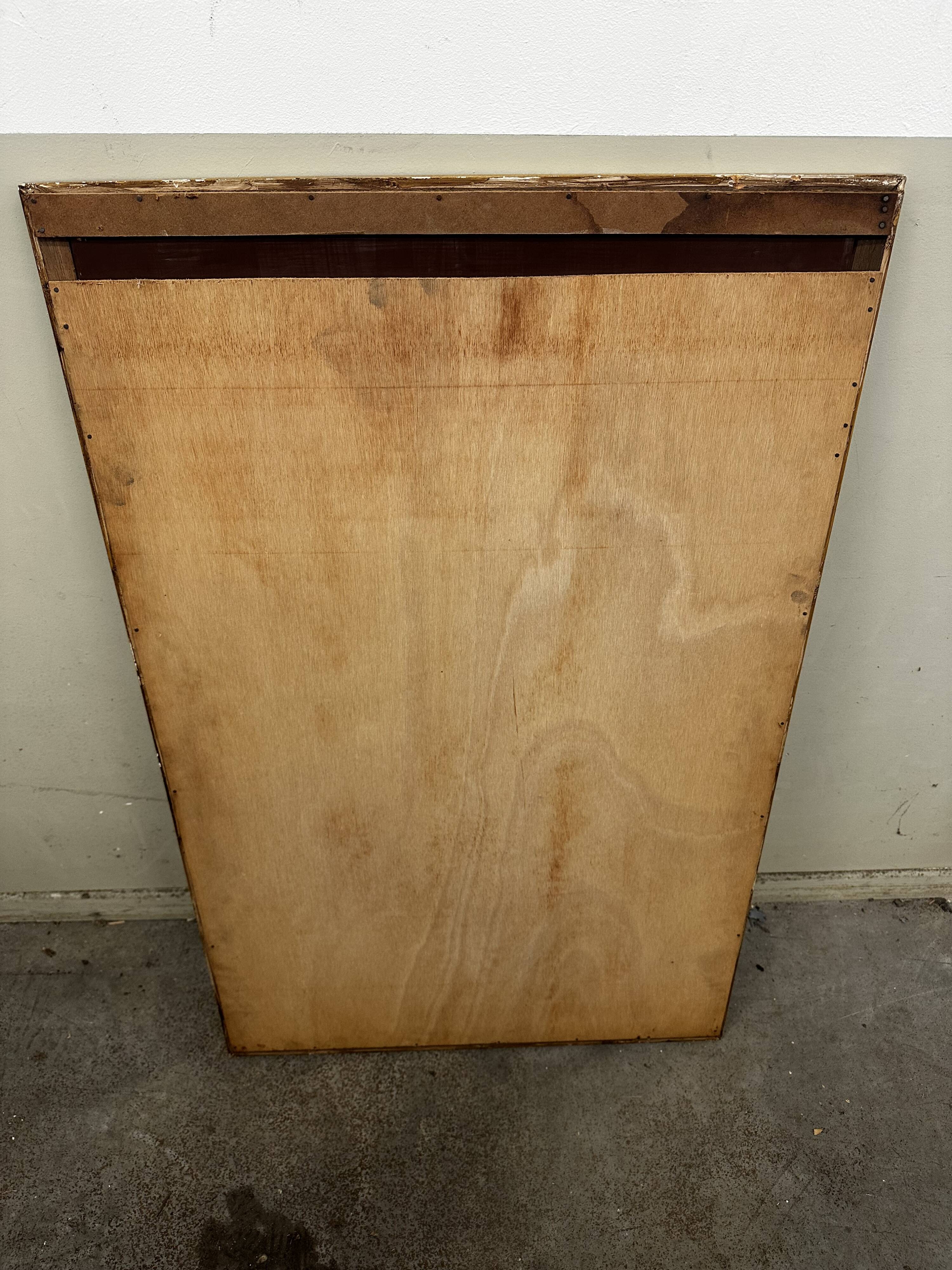 Grand miroir - contour Bois Doré