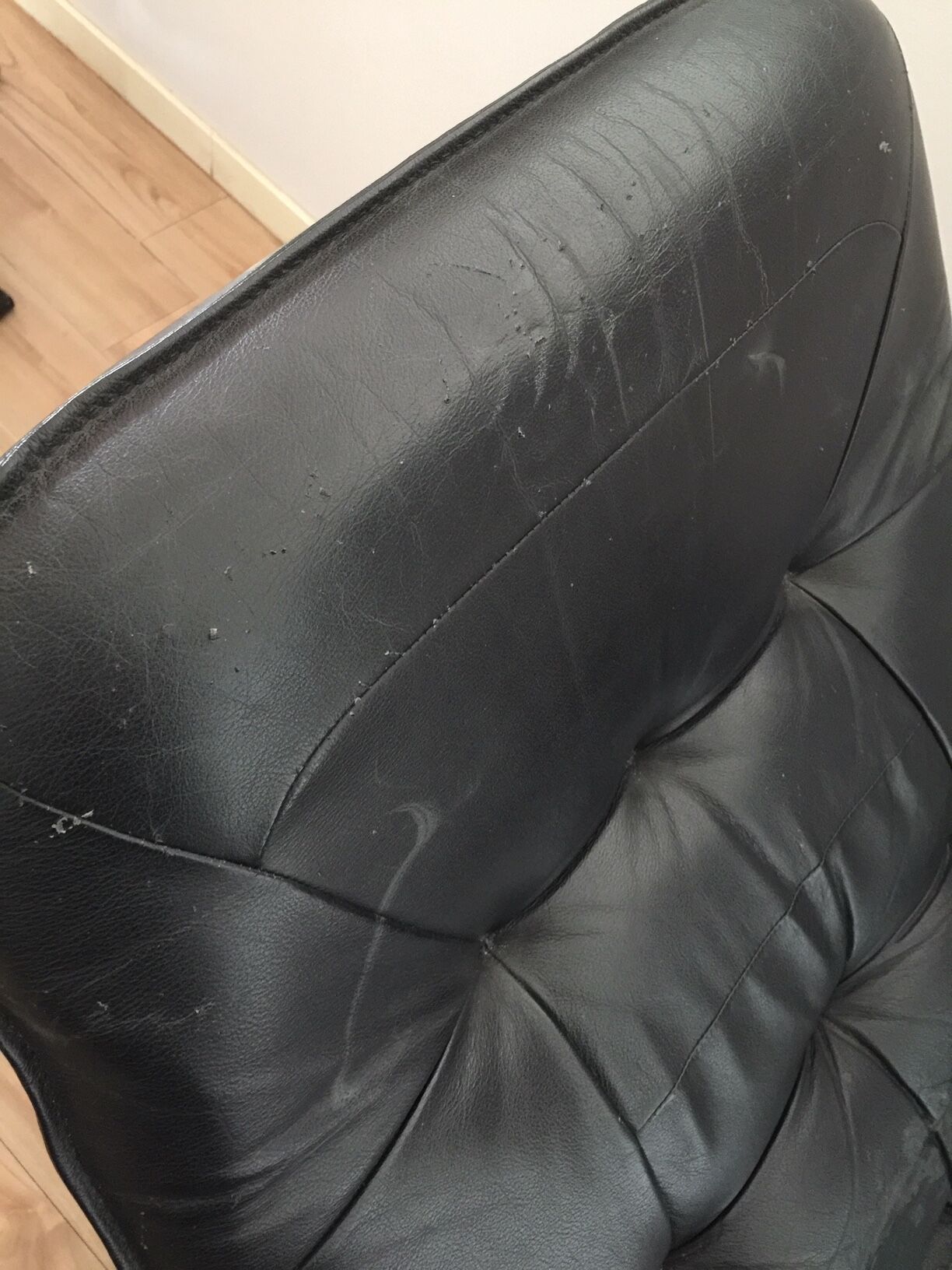Armchair Scandinavian lounge swivel and tilt and his ottoman Unico 1970 Denmark