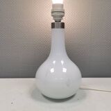 Helios table lamp, teardrop shaped, made of white opal glass. 1986 Denmark
