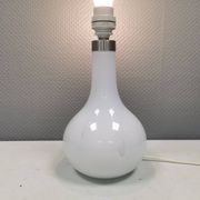 Helios table lamp, teardrop shaped, made of white opal glass. 1986 Denmark