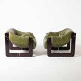 Percival Lafer MP97 pair of Lounge Chairs Brazil 1970s