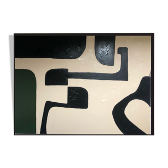 Minimalist abstract acrylic canvas Unstructured 100x81