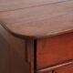 Antique Cabinet in Red/Brown with 2 Doors and a Drawer with Working Lock