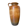 Vase en céramique émaillée marron w. germany