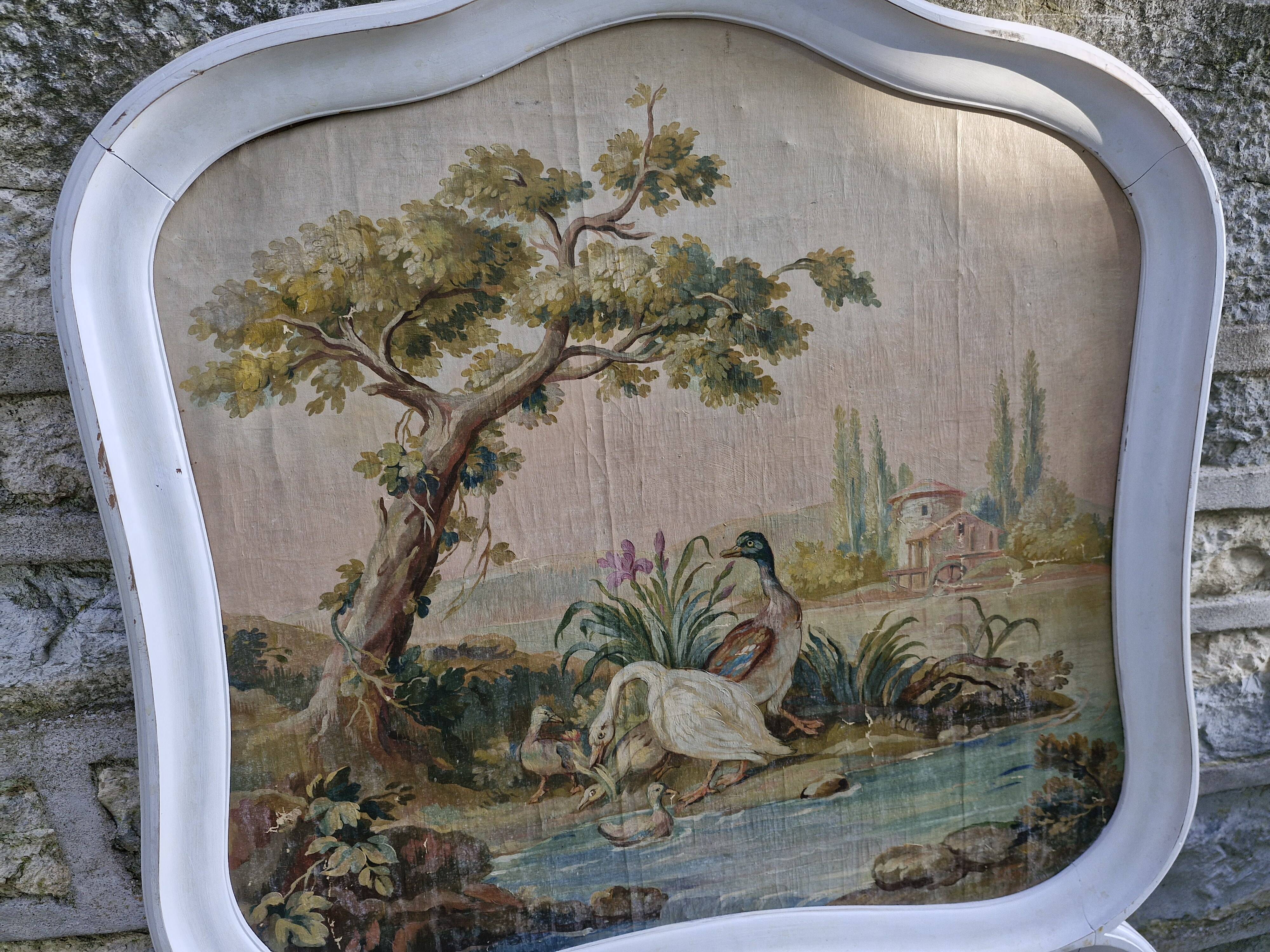 Old patinated trumeau