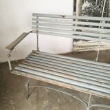 Banc de jardin ancien  à lattes