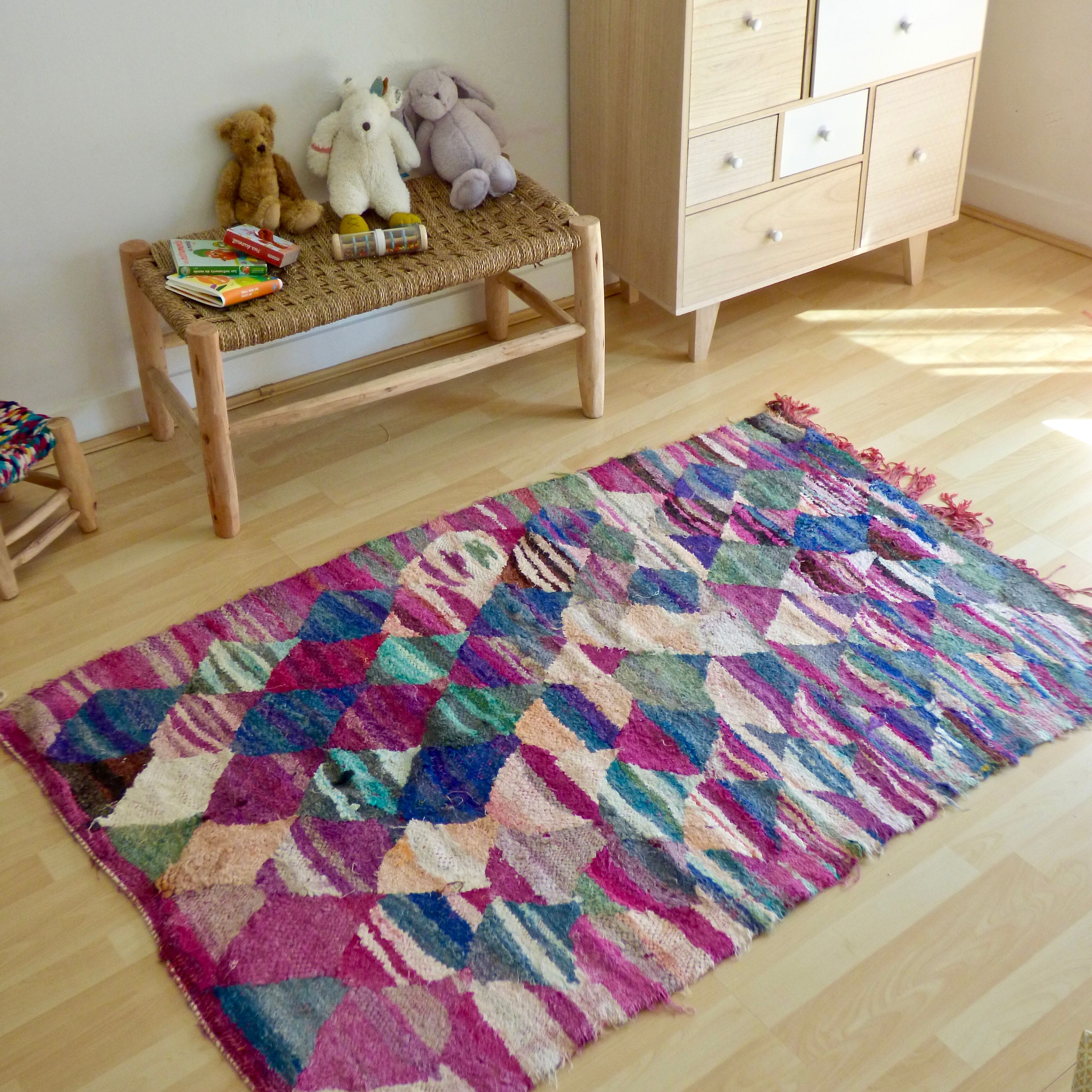 Tapis kilim bouchérouite fabrication artisanale 160 x 90 cm