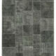 Hand-knotted oriental vintage 200 cm x 300 cm grey patchwork rug