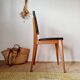 Chaise scandinave ancienne piétement compas