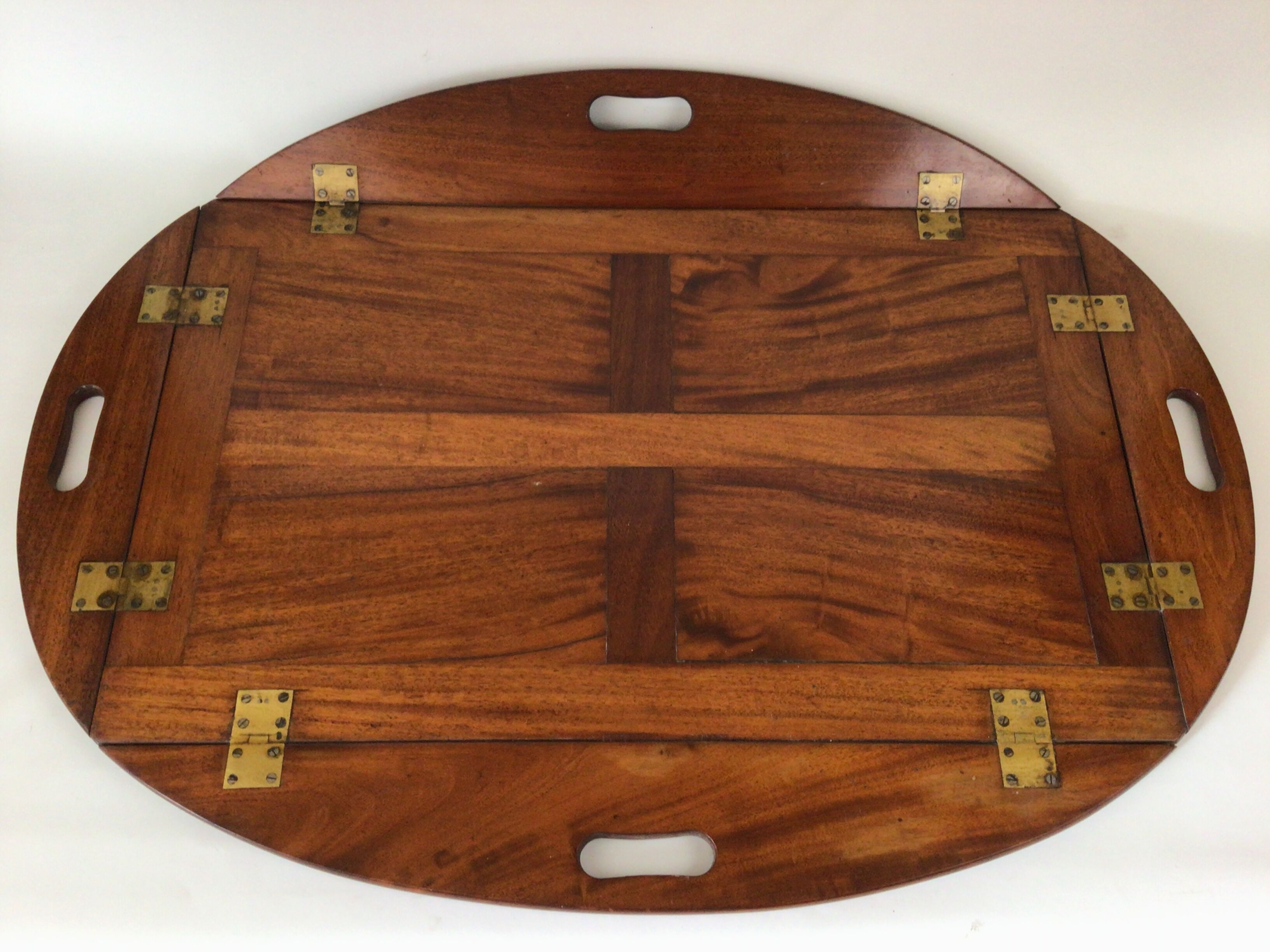 Marine coffee table mahogany "butler" top