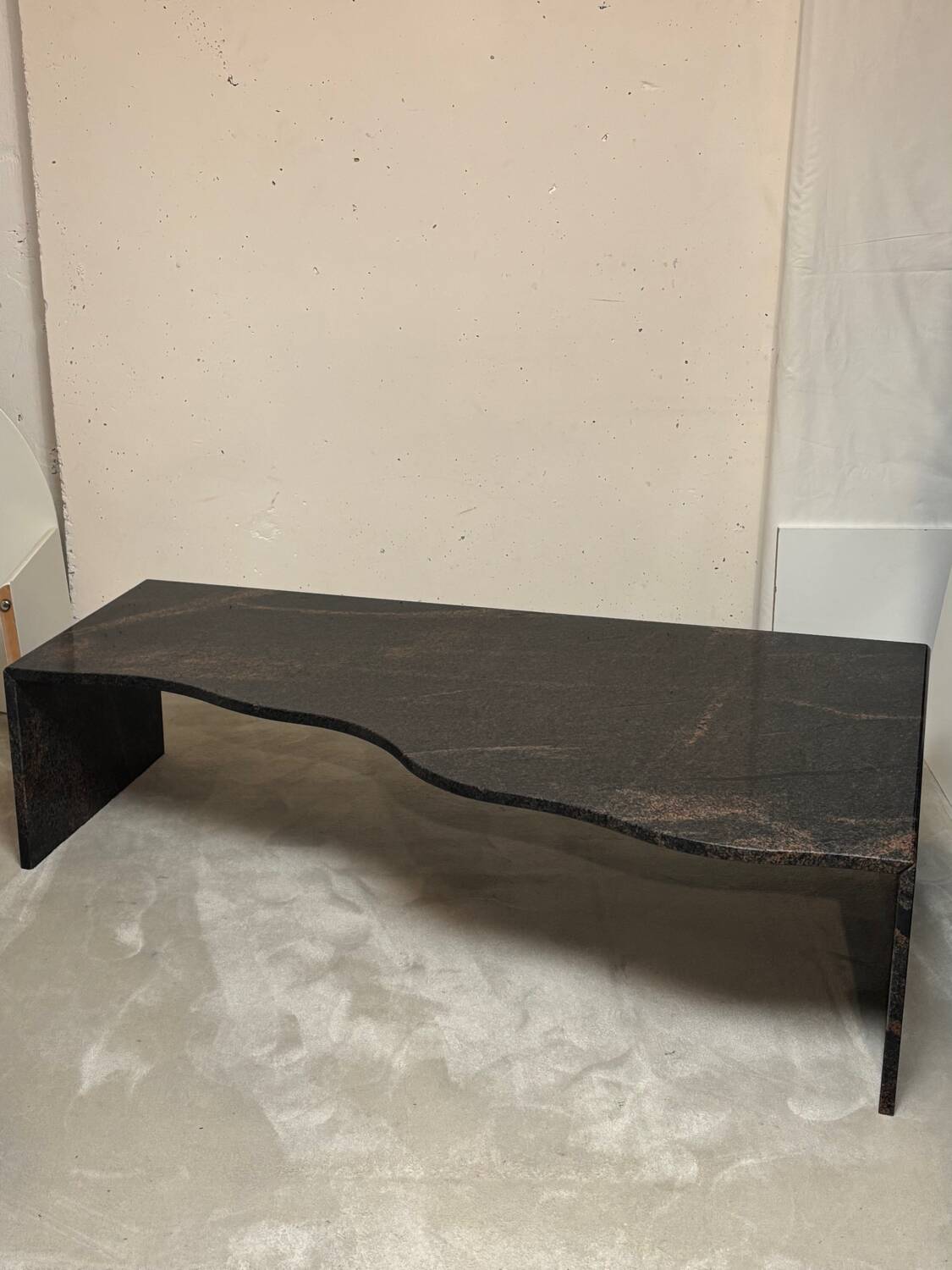 Freeform granite coffee table 1970