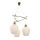 Scandinavian glass hanging lamp, 1960