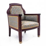 A pair of armchairs, Northern Europe, circa 1870.