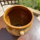 Ancient terracotta pottery jar