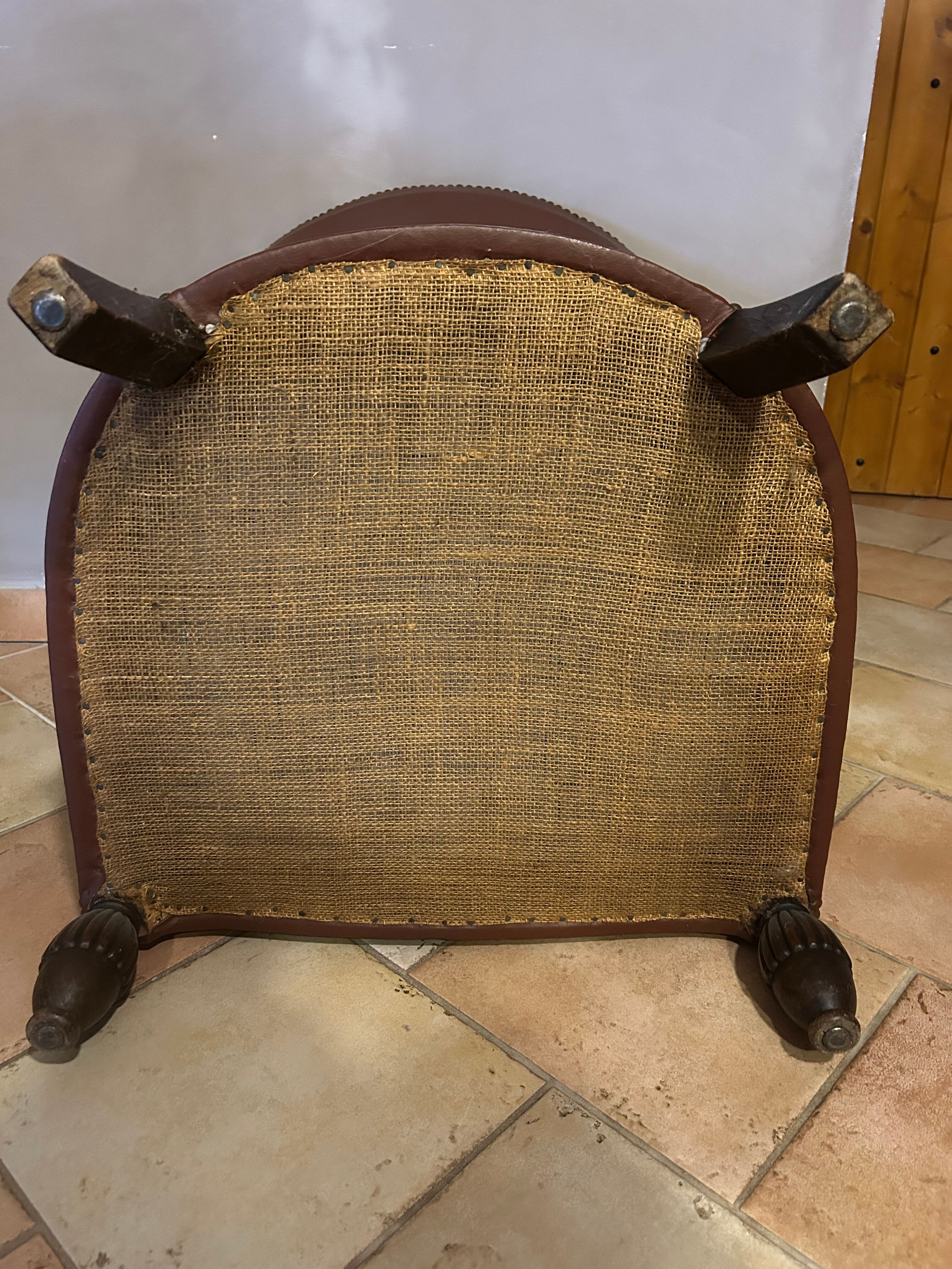 Leather armchair