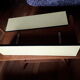 Pair tablets formica yellow vintage