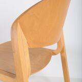 Set of 6 vintage chairs in thermoformed wood