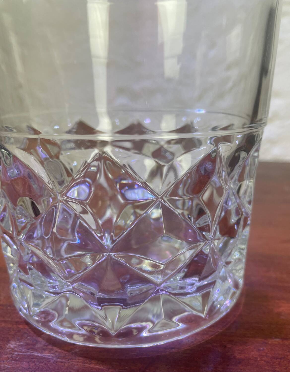 Glass ice bucket