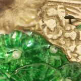 Ceiling lamp with Murano glass flowers. Italy, 1960s