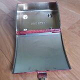 Cote d'Or crocodile skin effect metal advertising box