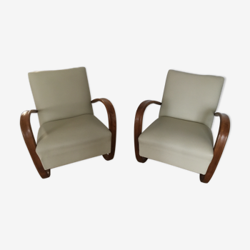 Pair of armchairs Jindrich Halabala art deco