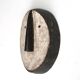 Minimalist wooden African wall mask, vintage Africa