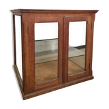 Old oak counter display case